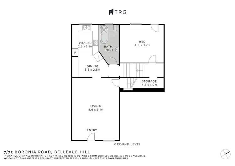 Floorplan of Homely apartment listing, 7/75 Boronia Road, Bellevue Hill NSW 2023