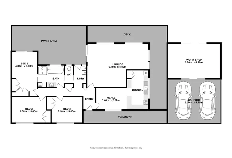 Floorplan of Homely house listing, 10 Harkins Street, Chiltern VIC 3683