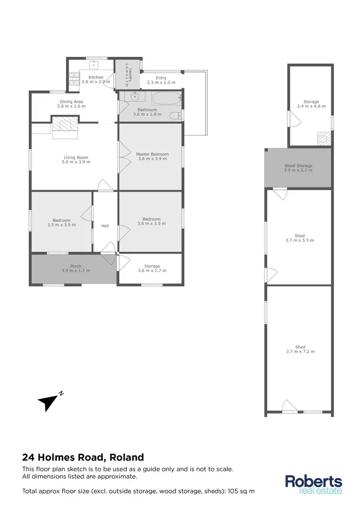 Floorplan of Homely house listing, 24 Holmes Road, Roland TAS 7306