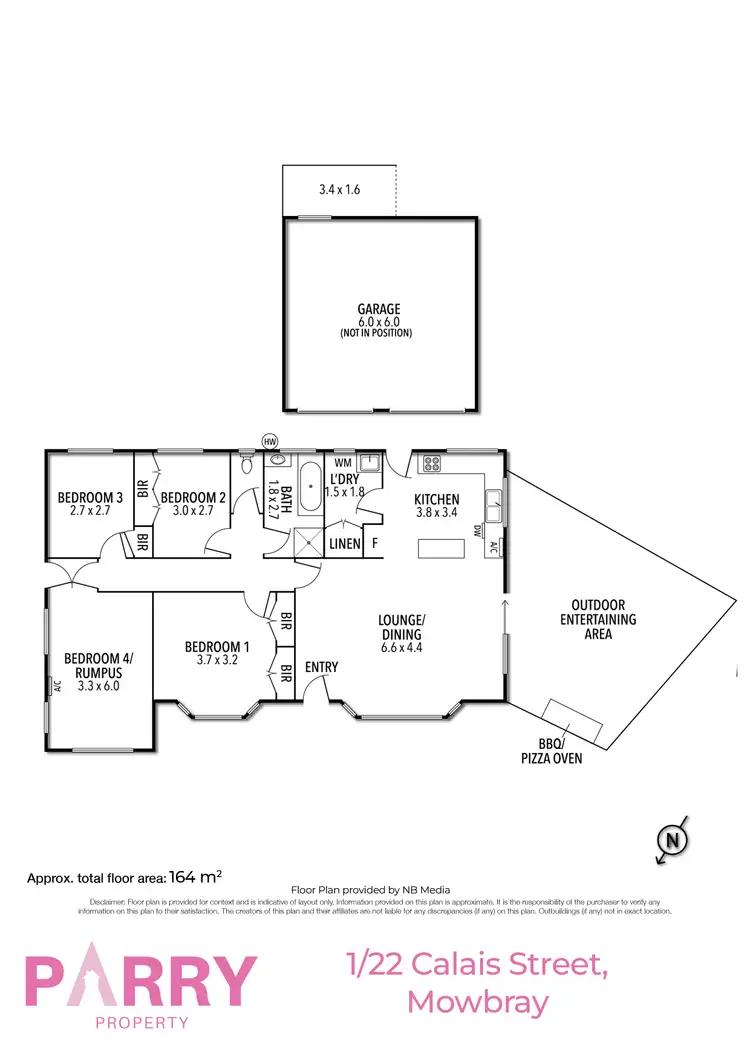 Floorplan of Homely house listing, 1/22 Calais Street, Mowbray TAS 7248