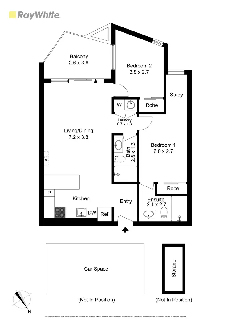 Floorplan of Homely apartment listing, 208/88 Mt Alexander Road, Travancore VIC 3032