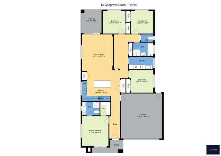 Floorplan of Homely house listing, 14 Cosgrove Street, Tarneit VIC 3029