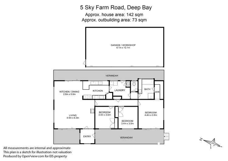 Floorplan of Homely house listing, 5 Sky Farm Road, Deep Bay TAS 7112