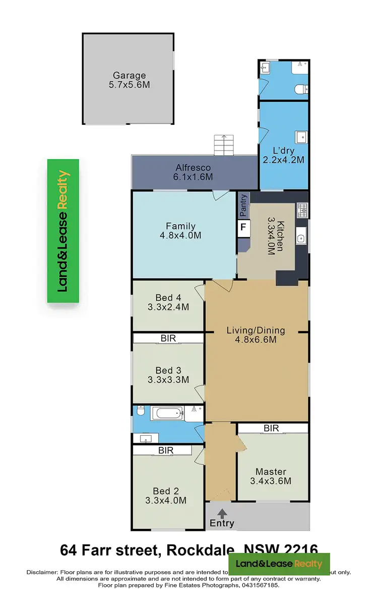 Floorplan of Homely house listing, 64 Farr Street, Rockdale NSW 2216