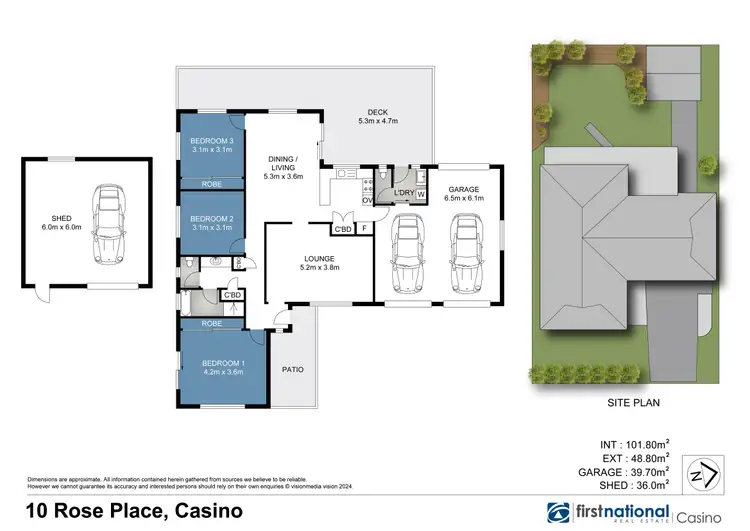 Floorplan of Homely house listing, 10 Rose Place, Casino NSW 2470