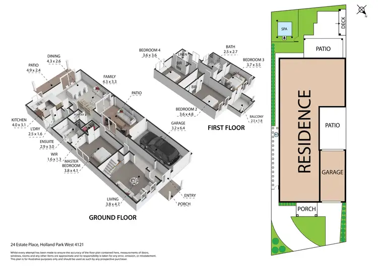 Floorplan of Homely house listing, 24 Estate Place, Holland Park West QLD 4121