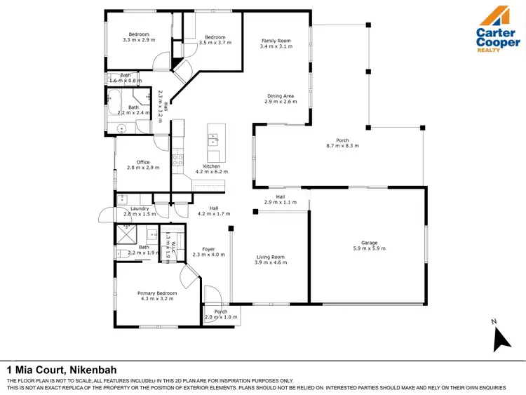 Floorplan of Homely house listing, 1 Mia Court, Nikenbah QLD 4655