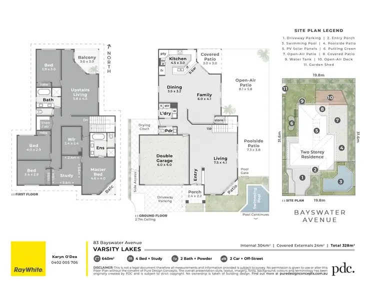 Floorplan of Homely house listing, 83 Bayswater Avenue, Varsity Lakes QLD 4227