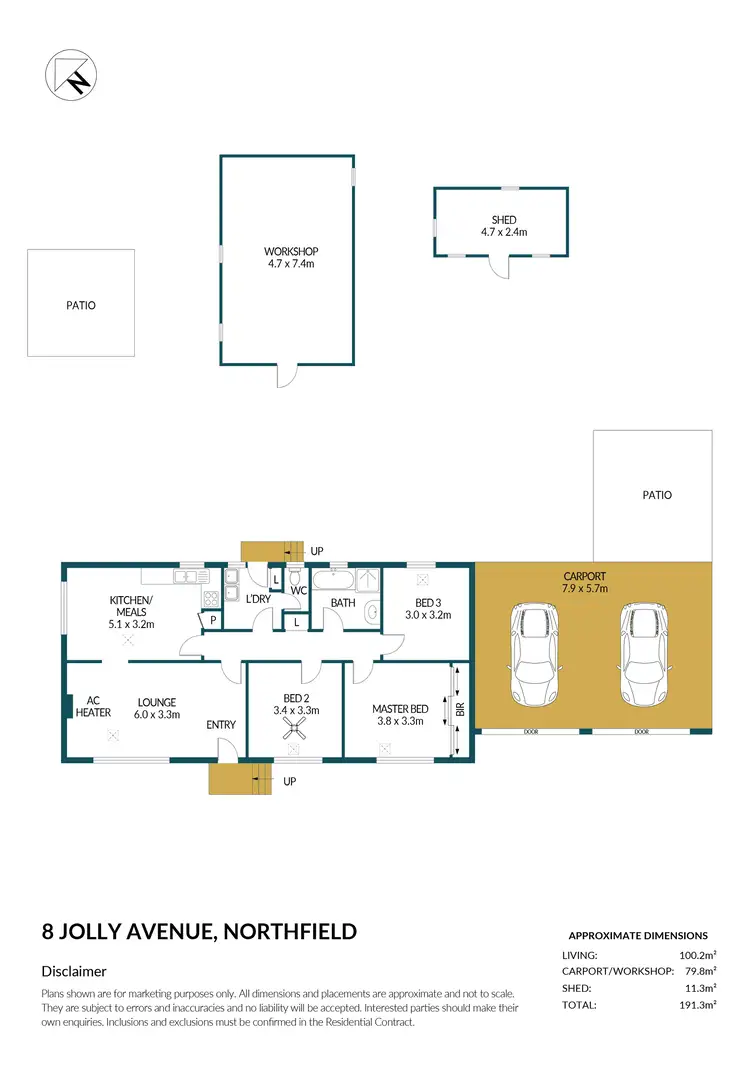 Floorplan of Homely house listing, 8 Jolly Avenue, Northfield SA 5085