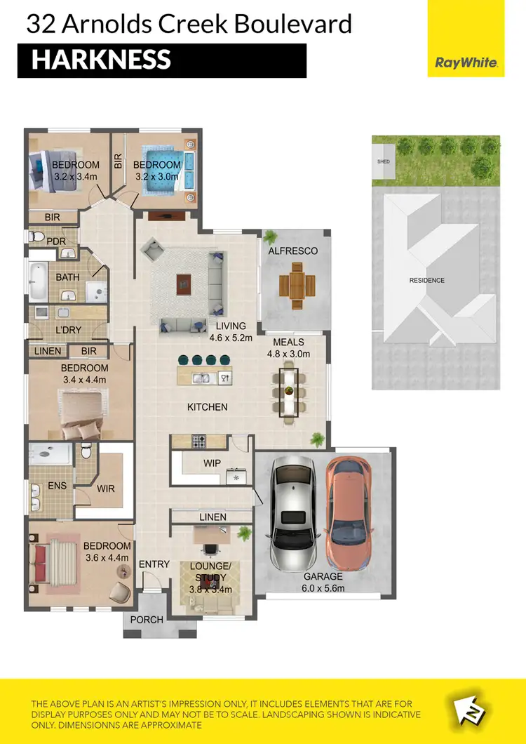Floorplan of Homely house listing, 32 Arnolds Creek Boulevard, Harkness VIC 3337