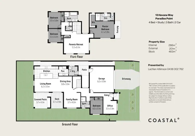 Floorplan of Homely house listing, 13 Havana Way, Paradise Point QLD 4216
