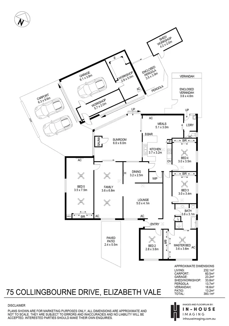 Floorplan of Homely house listing, 75 Collingbourne Drive, Elizabeth Vale SA 5112