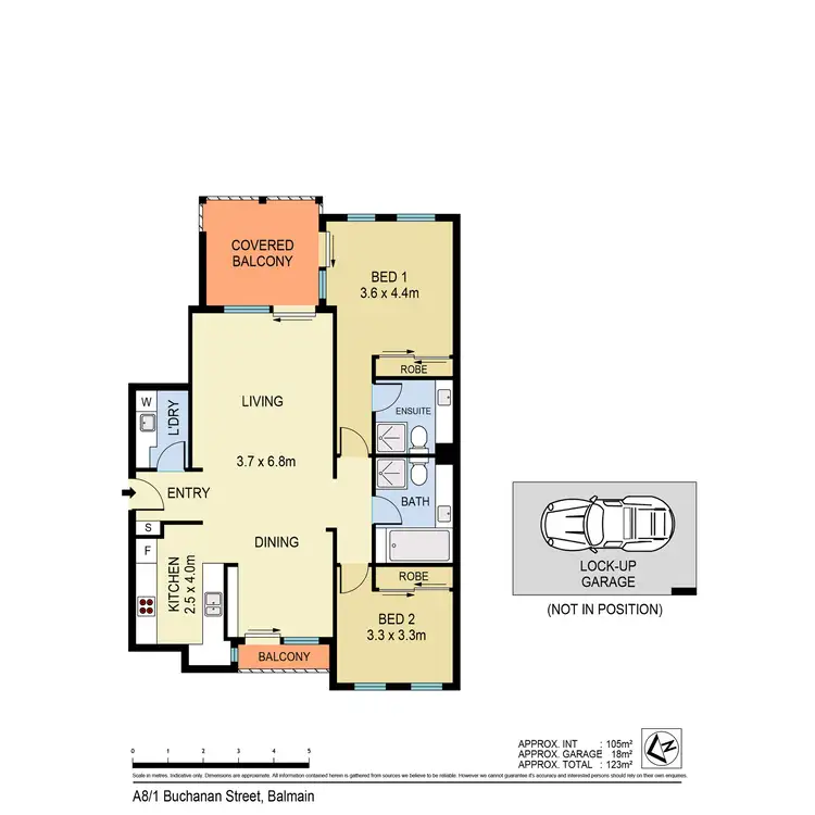 Floorplan of Homely apartment listing, A8/1 Buchanan Street, Balmain NSW 2041
