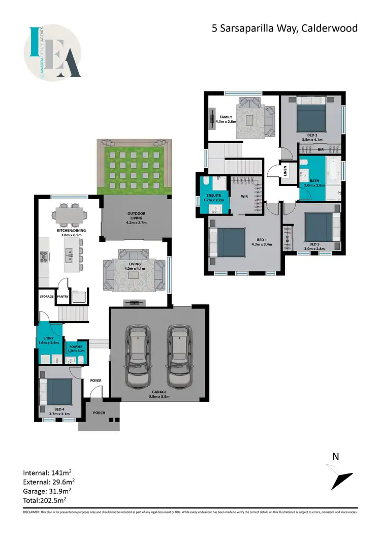 Floorplan of Homely house listing, 5 Sarsaparilla Way, Calderwood NSW 2527