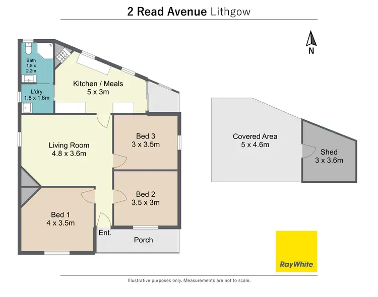 Floorplan of Homely house listing, 2 Read Ave, Lithgow NSW 2790