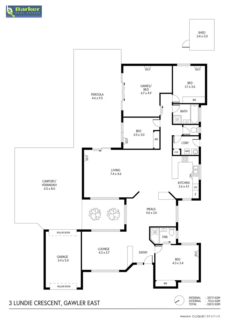 Floorplan of Homely house listing, 3 Lundie Crescent, Gawler East SA 5118