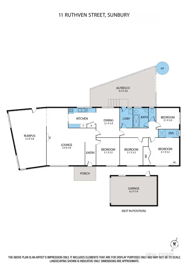 Floorplan of Homely house listing, 11 Ruthven Street, Sunbury VIC 3429