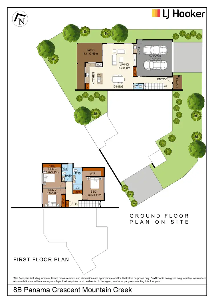 Floorplan of Homely house listing, 8B Panama Crescent, Mountain Creek QLD 4557