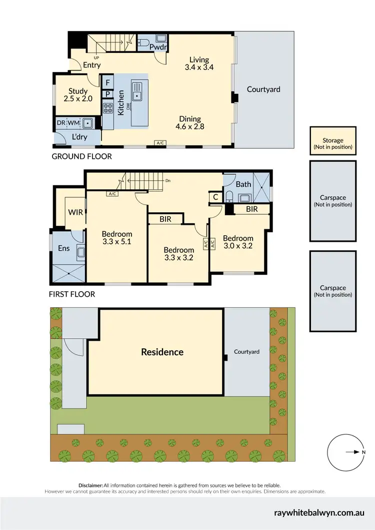 Floorplan of Homely townhouse listing, 5/6 Gilmore Road, Doncaster VIC 3108