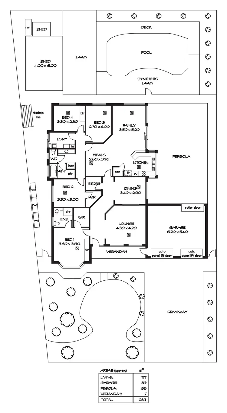 Floorplan of Homely house listing, 25 Domain Common, Highbury SA 5089
