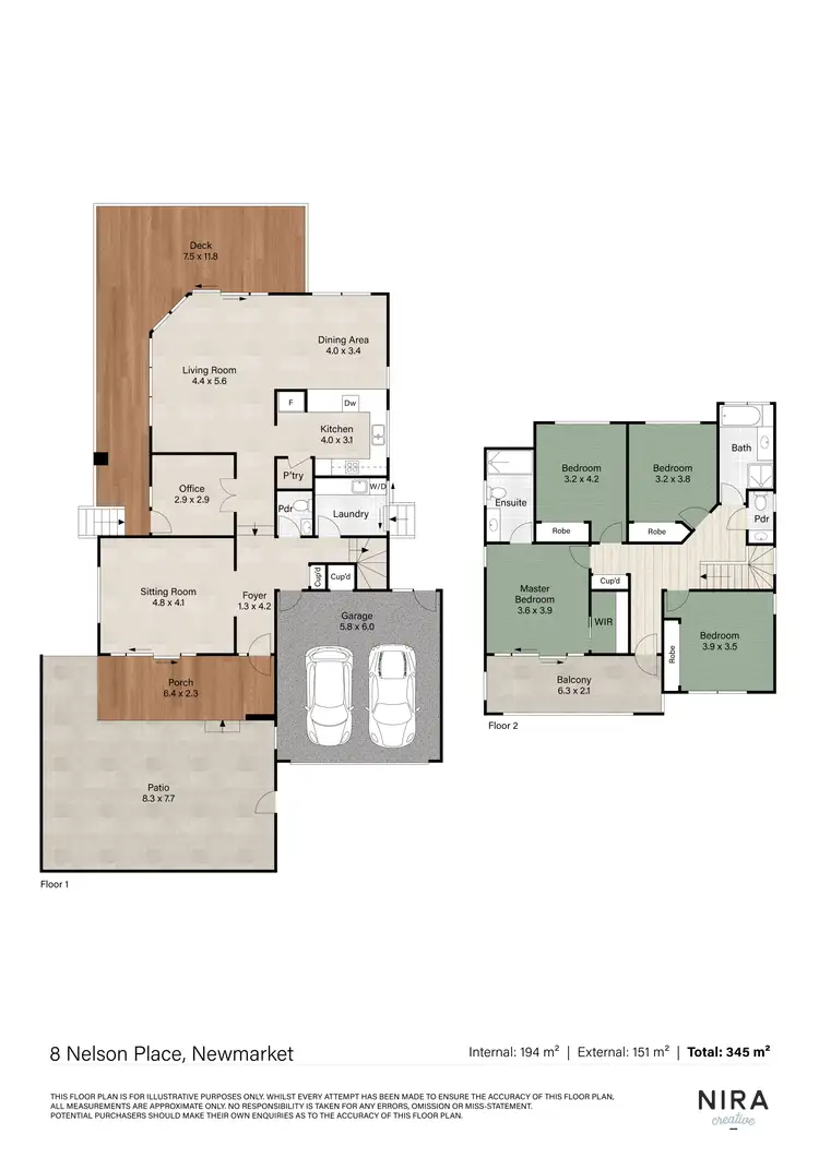 Floorplan of Homely house listing, 8 Nelson Place, Newmarket QLD 4051