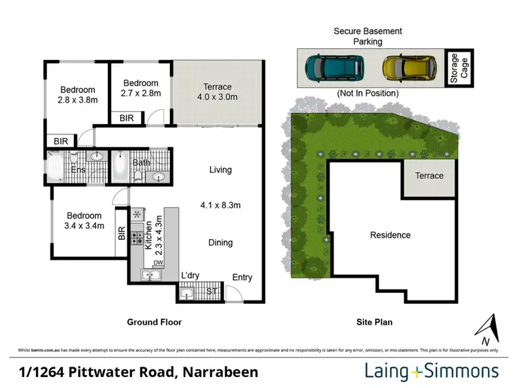 Floorplan of Homely apartment listing, 1/1264 Pittwater Road, Narrabeen NSW 2101