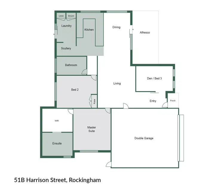 Floorplan of Homely house listing, 51B Harrison Street, Rockingham WA 6168