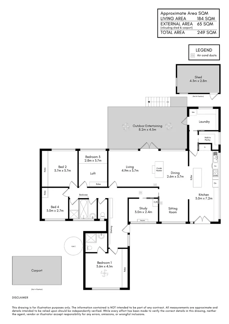Floorplan of Homely house listing, 24 Wilpena Street, Eden Hills SA 5050