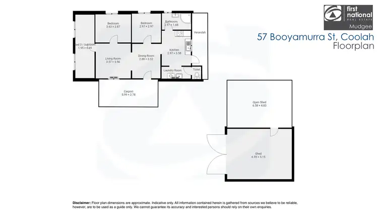 Floorplan of Homely house listing, 57 Booyamurra Street, Coolah NSW 2843