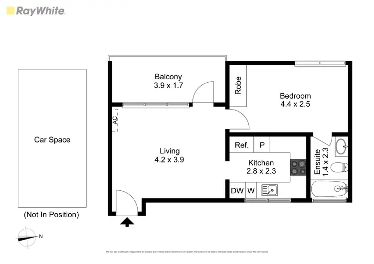 Floorplan of Homely apartment listing, 8/171 Kent Street, Ascot Vale VIC 3032