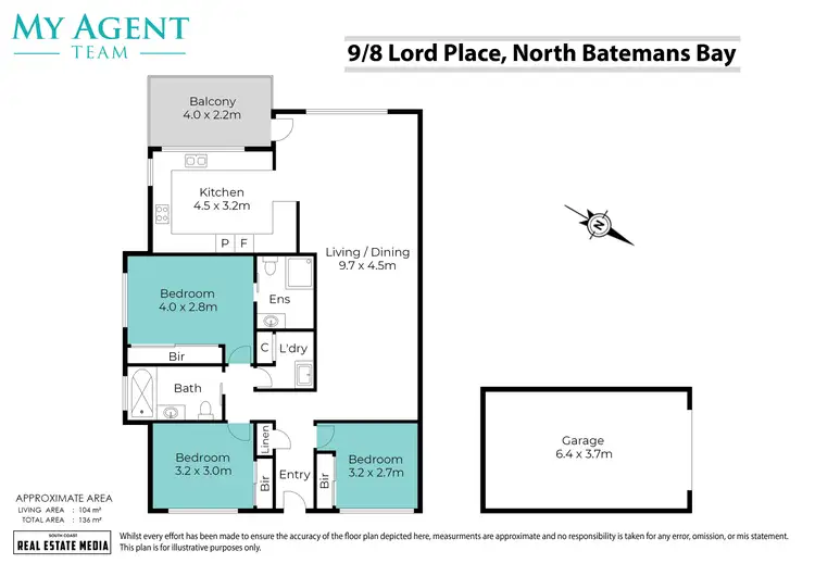 Floorplan of Homely house listing, 9/8 Lord Place, North Batemans Bay NSW 2536