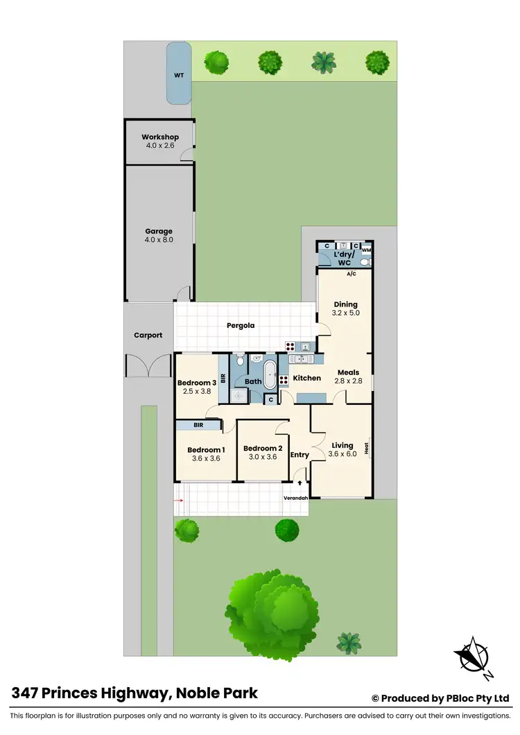 Floorplan of Homely house listing, 347 Princes Highway, Noble Park VIC 3174