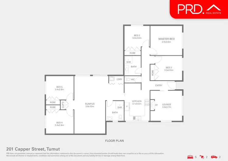 Floorplan of Homely house listing, 201 Capper Street, Tumut NSW 2720