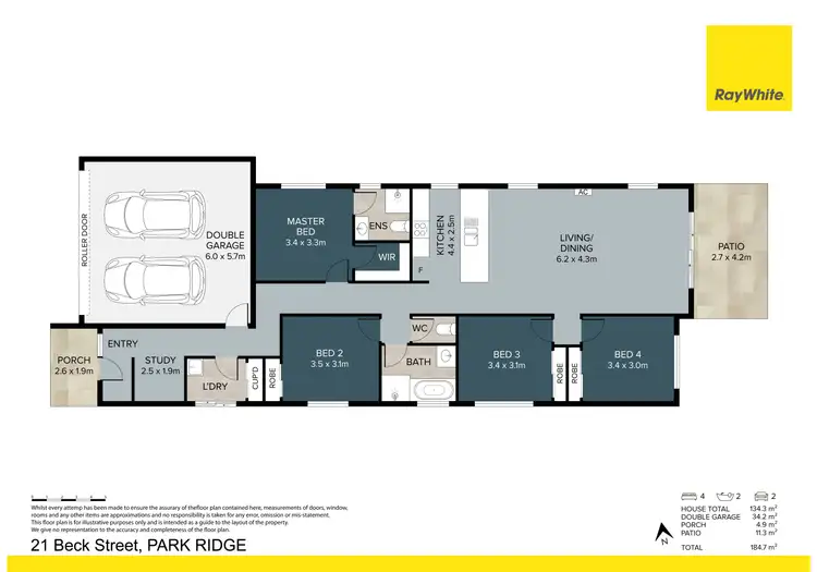 Floorplan of Homely house listing, 21 Beck Street, Park Ridge QLD 4125