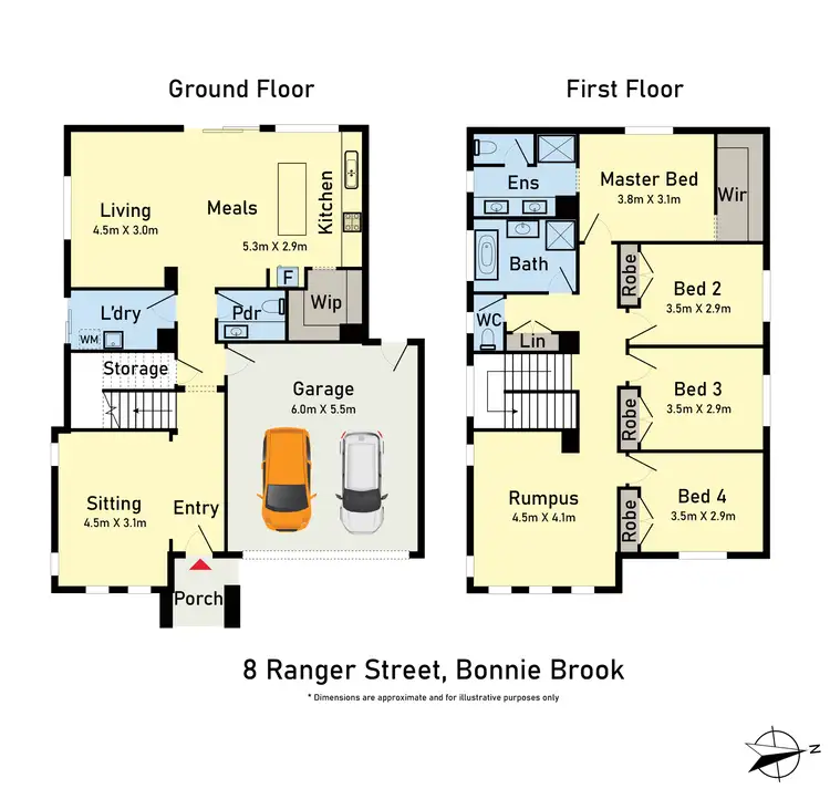 Floorplan of Homely house listing, 8 Ranger Street, Bonnie Brook VIC 3335