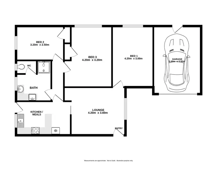 Floorplan of Homely flat listing, 2/309-311 Moore Street, Lavington NSW 2641
