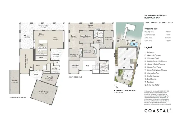 Floorplan of Homely house listing, 33 Kikori Crescent, Runaway Bay QLD 4216