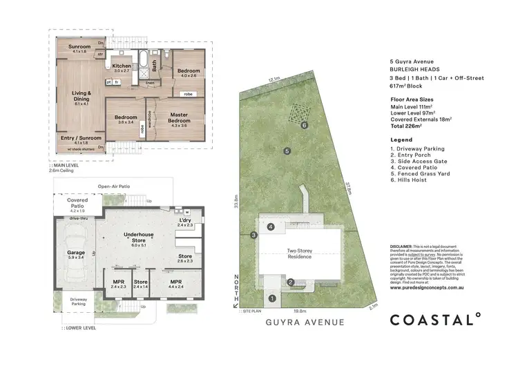 Floorplan of Homely house listing, 5 Guyra Avenue, Burleigh Heads QLD 4220