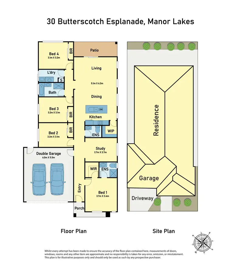 Floorplan of Homely house listing, 30 Butterscotch Esplanade, Manor Lakes VIC 3024