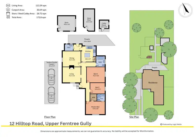 Floorplan of Homely house listing, 12 Hilltop Road, Upper Ferntree Gully VIC 3156