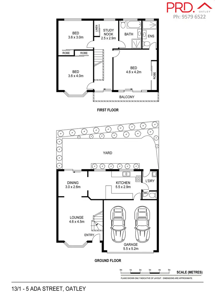 Floorplan of Homely townhouse listing, 13/1-5 Ada Street, Oatley NSW 2223