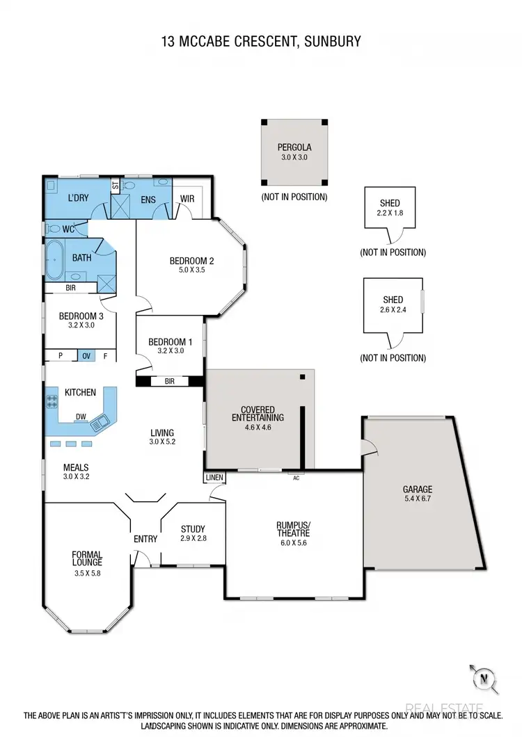 Floorplan of Homely house listing, 13 McCabe Crescent, Sunbury VIC 3429