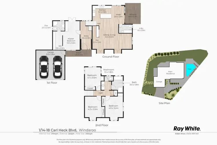 Floorplan of Homely house listing, 1/14-18 Carl Heck Boulevard, Windaroo QLD 4207