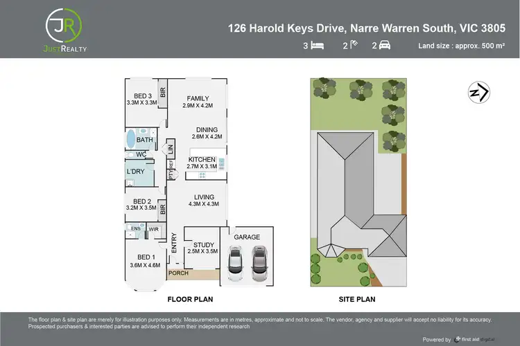 Floorplan of Homely house listing, 126 Harold Keys Drive, Narre Warren South VIC 3805
