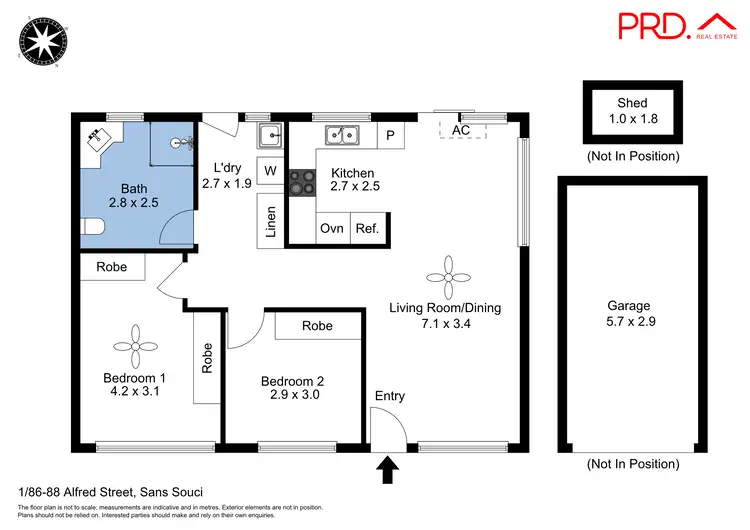 Floorplan of Homely villa listing, 1/86-88 Alfred Street, Sans Souci NSW 2219