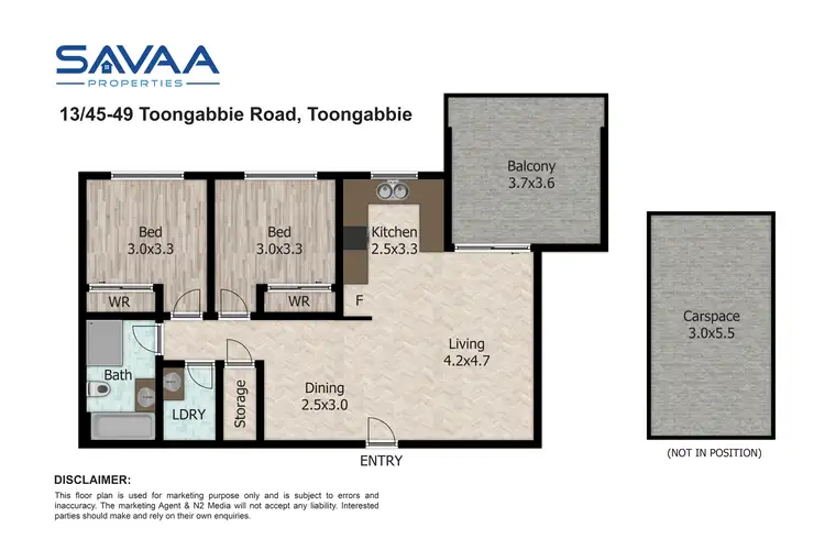 Floorplan of Homely apartment listing, 13/45-49 Toongabbie Road, Toongabbie NSW 2146