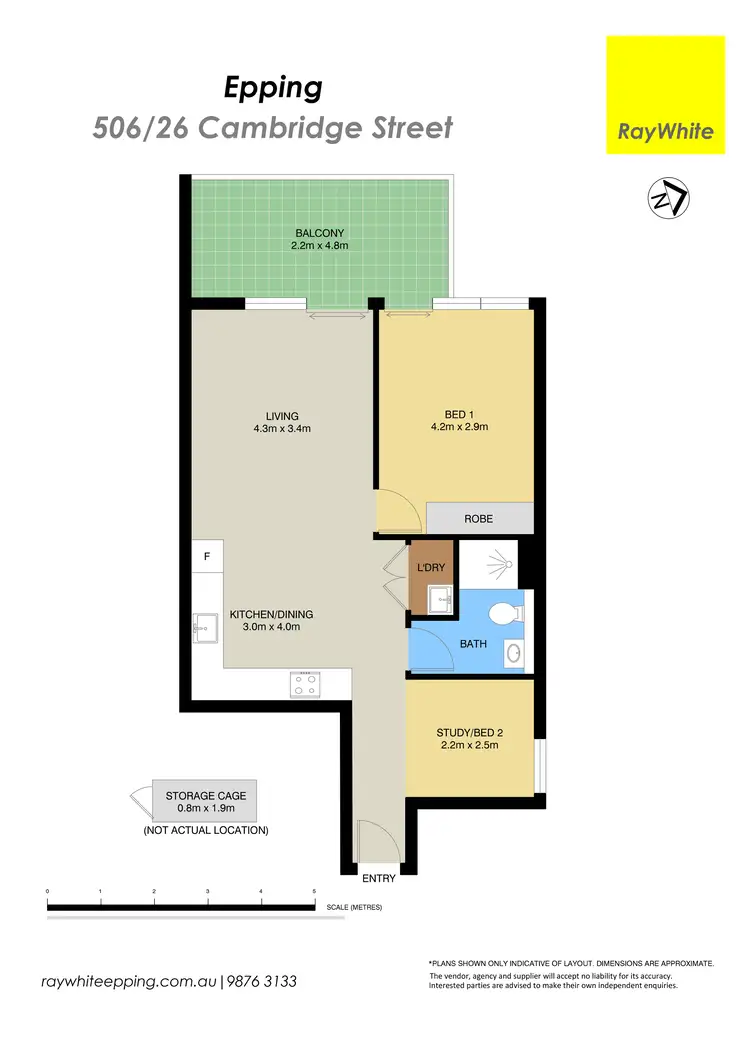 Floorplan of Homely apartment listing, 506/26 Cambridge Street, Epping NSW 2121
