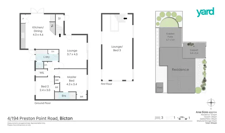 Floorplan of Homely house listing, 4/194 Preston Point Road, Bicton WA 6157