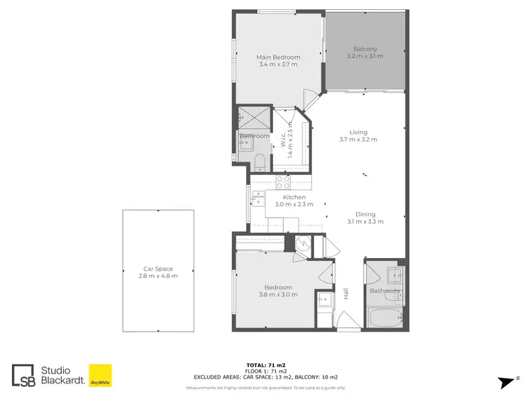 Floorplan of Homely unit listing, 6/10 Wakefield Street, Alderley QLD 4051