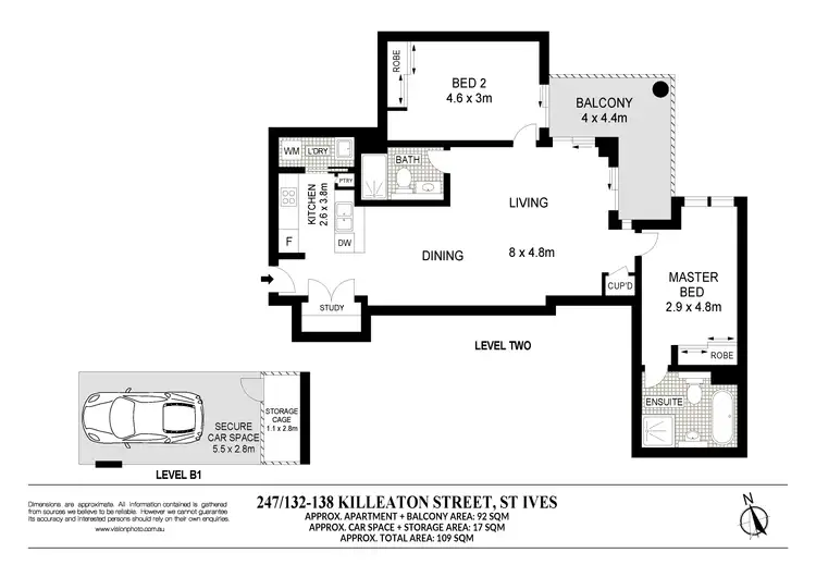 Floorplan of Homely apartment listing, 247/132-138 Killeaton Street, St Ives NSW 2075